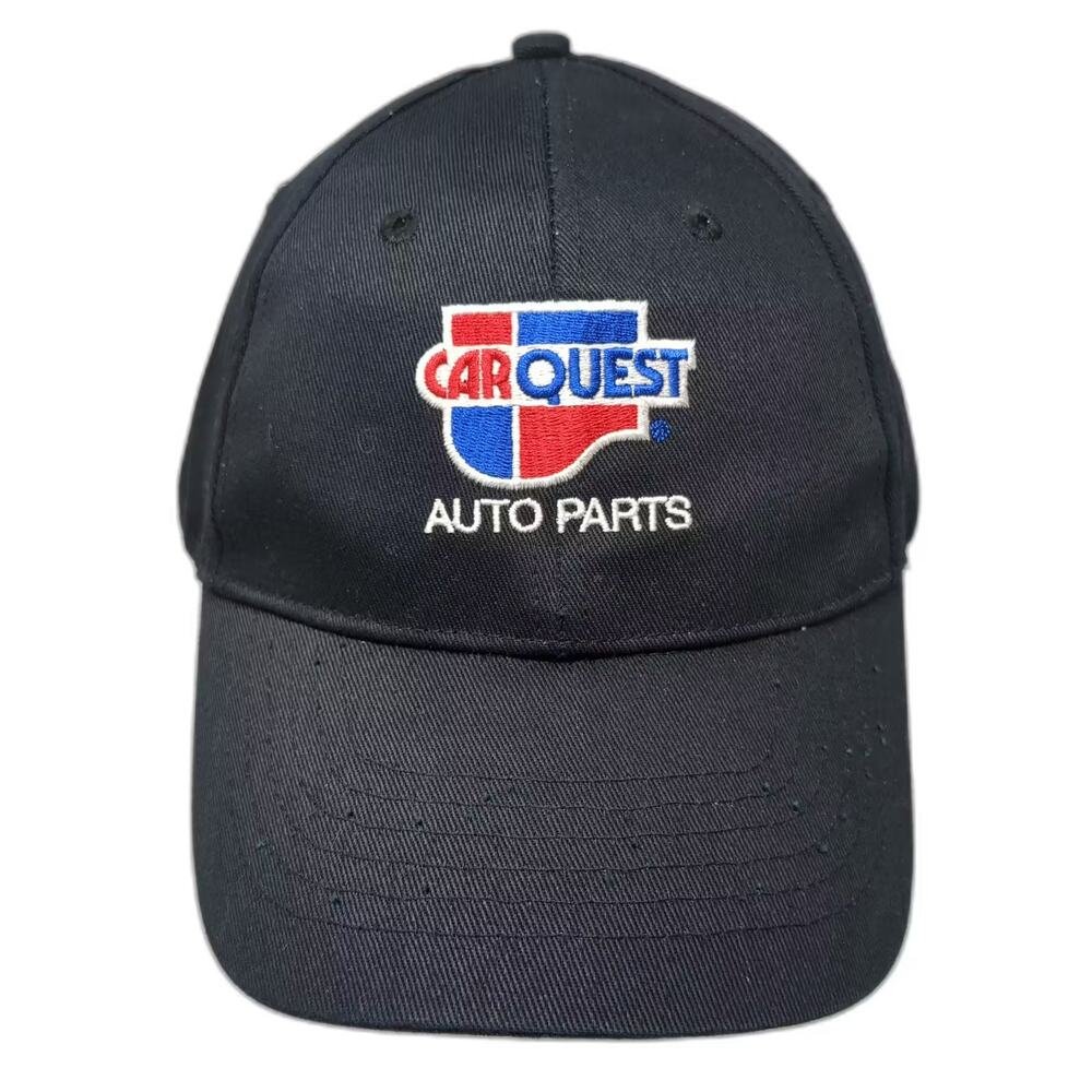 Carquest Snapback Hat Black Red OS Embroidered Adjustable Auto Parts Logo Cap